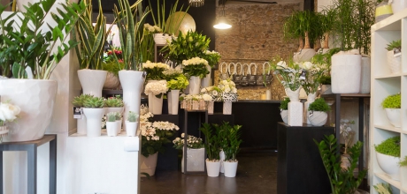 Notre boutique de fleurs. Fleuriste pour réceptions